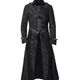 Illustration for article titled Steampunk Gothic Black Leather Trench Coat For Men, All Sizes - Fast Shippingem/em